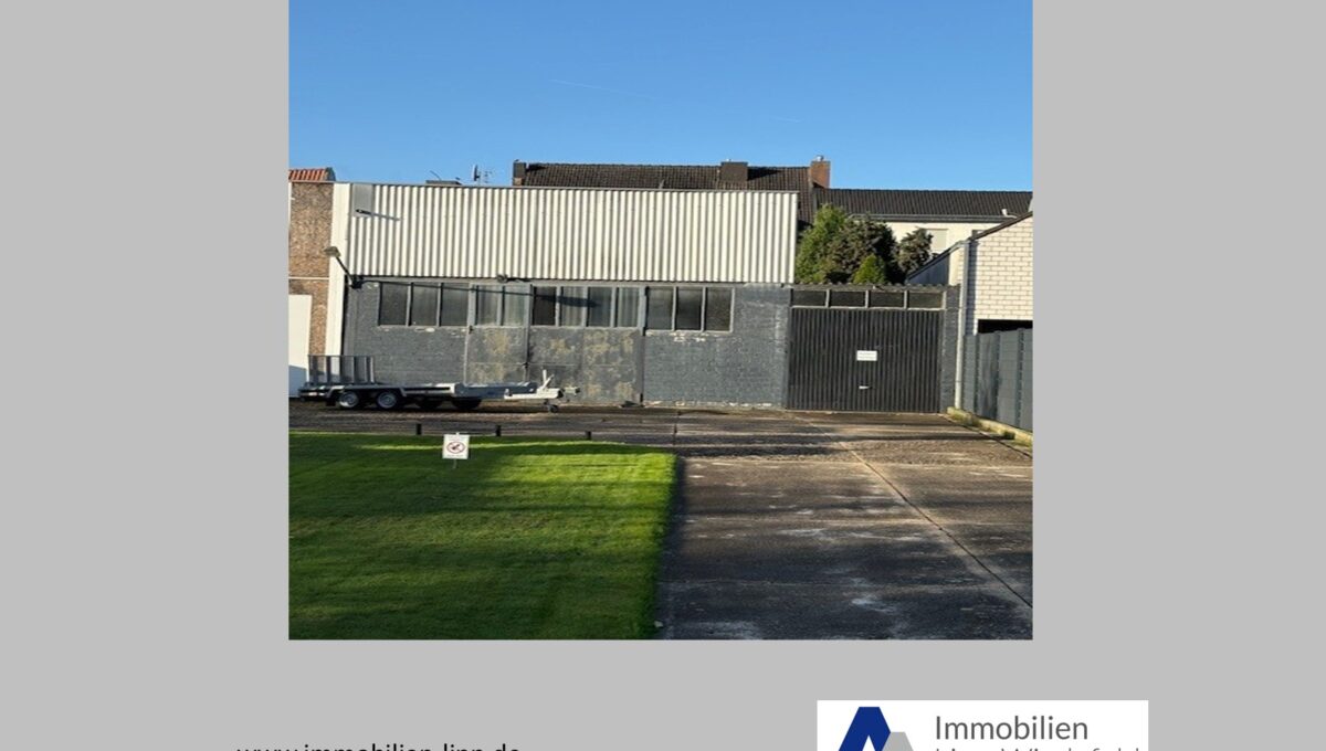 Halle und Garage für 3 Autos