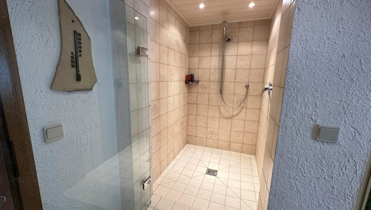 Dusche Saunakeller