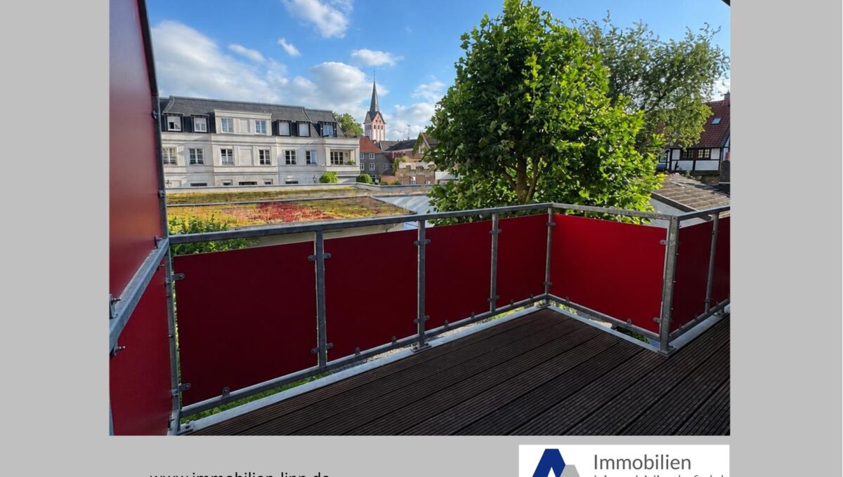 Blick vom Balkon