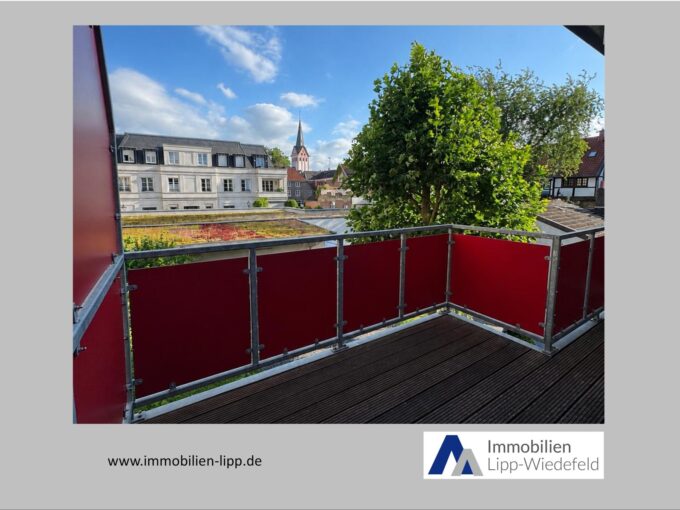 Blick vom Balkon